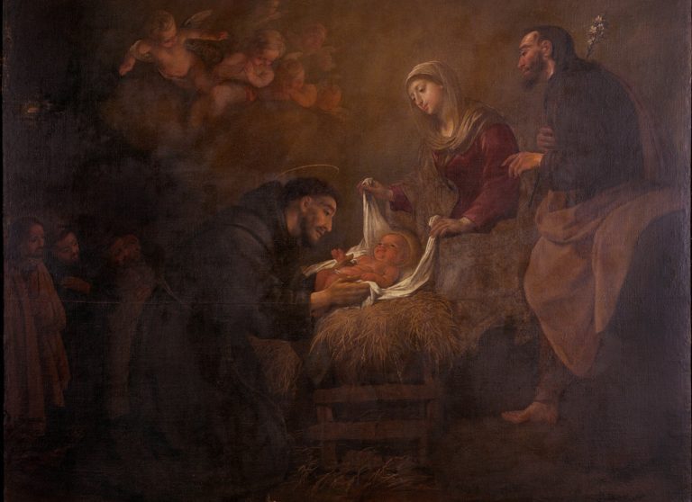 The ceremony of the lullaby of the child God, and putting him to bed